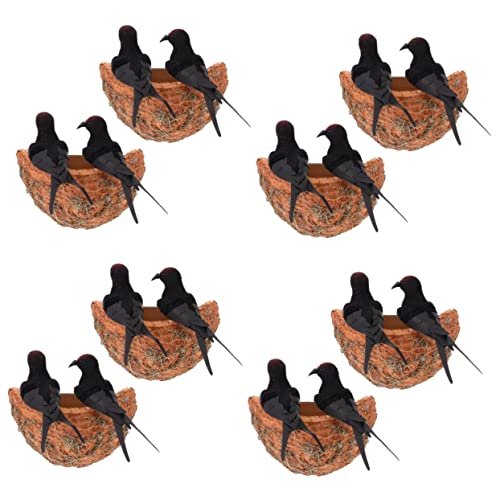 MERRYHAPY 8 Sätze Simuliertes Schwalbennest terassendeko aussendeko gartendeko rostoptik Miniatur-Vogelnest Hofvogelnestdekor Simulation Vogelnest imitiertes Schwalbenmodell Papierstau MERRYHAPY 8 Sätze Simuliertes Schwalbennest terassendeko aussendeko gartendeko rostoptik Miniatur-Vogelnest Hofvogelnestdekor Simulation Vogelnest imitiertes Schwalbenmodell Papierstau von MERRYHAPY