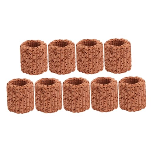 MERRYHAPY 9 Stück Keramik Aquarium Pflanzen Fixier Ringe Langlebig Sicher Effektive Wasserfilterung für Teich und Aquarium Wasserpflanzen Befestigung von MERRYHAPY