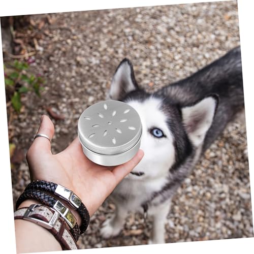 MERRYHAPY Aluminium Hundeduft Trainingsdosen mit Magnetischen Aufklebern Langlebige Kompakte Geruchstrainingsbehälter für Schnüffelnde Hunde für Indoor und Outdoor Training von MERRYHAPY
