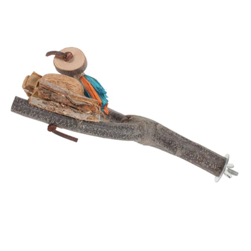 MERRYHAPY Vogelkäfig-ständer Aus Naturholz Sitzstange Für Kleine Vögel Papageien-beißstab Krallenstab Vogel-Spielzeug von MERRYHAPY