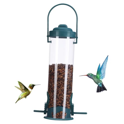 MERRYHAPY Automatischer Futterspender Für Balkon Vogelfutterstation Vogelfutterspender Für Draußen Vogelfutterbehälter Vogelfutterrohr Sittich Futterhalter Vogelzubehör Hängende MERRYHAPY Automatischer Futterspender Für Balkon Vogelfutterstation Vogelfutterspender Für Draußen Vogelfutterbehälter Vogelfutterrohr Sittich Futterhalter Vogelzubehör Hängende von MERRYHAPY