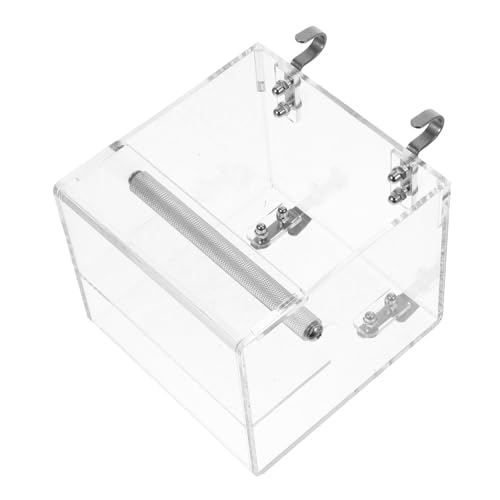 MERRYHAPY Automatischer Futterspender für Vögel aus transparentem Material Kleine Transparenter Trinknapf Einfach zu Reinigen für Papageien Sowie Kleine Vögel Geeignet Zubehör für von MERRYHAPY