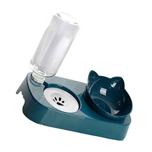 MERRYHAPY Satz Automatischer Wasserspender Katzen Mit Erhöhtem Futternapf Und Nackenschutz Slow-Food-napf Futterautomat Futterspender Rutschfester Boden 500ml MERRYHAPY Satz Automatischer Wasserspender Katzen Mit Erhöhtem Futternapf Und Nackenschutz Slow-Food-napf Futterautomat Futterspender Rutschfester Boden 500ml von MERRYHAPY
