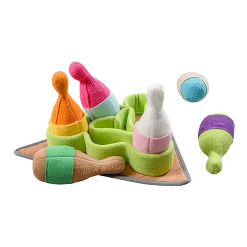 MERRYHAPY Schnüffelmatte Für Hunde Hundespielzeug Für Puies Spielzeug Bowlingförmiges Leckerli-Spielzeug Welpenzubehör MERRYHAPY Schnüffelmatte Für Hunde Hundespielzeug Für Puies Spielzeug Bowlingförmiges Leckerli-Spielzeug Welpenzubehör von MERRYHAPY