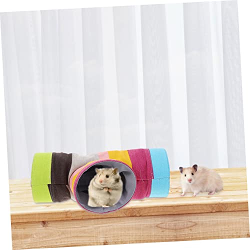 MERRYHAPY Buntes Kleintier spieltunnel für Hamster Meerschweinchen Mäuse mit Sicherem Versteck und Komfortablem Nest Geeignet für Kleine Haustiere Erkunden MERRYHAPY Buntes Kleintier spieltunnel für Hamster Meerschweinchen Mäuse mit Sicherem Versteck und Komfortablem Nest Geeignet für Kleine Haustiere Erkunden von MERRYHAPY