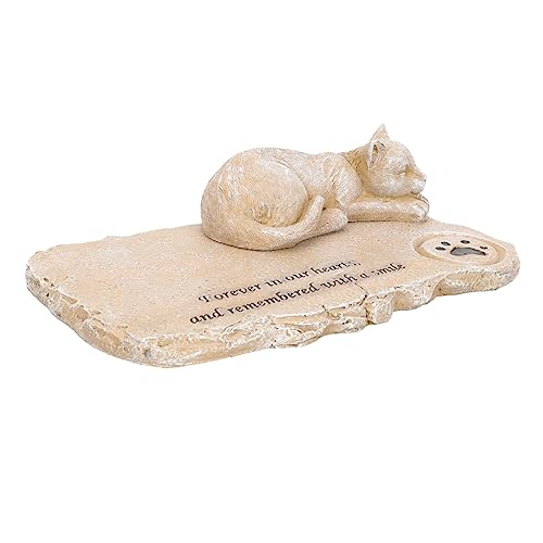 MERRYHAPY Dekorative Katzengedenkmemorial Steinkleidung-resistente Haustier Grabstein Wasserdichtes Katzengravestone MERRYHAPY Dekorative Katzengedenkmemorial Steinkleidung-resistente Haustier Grabstein Wasserdichtes Katzengravestone von MERRYHAPY
