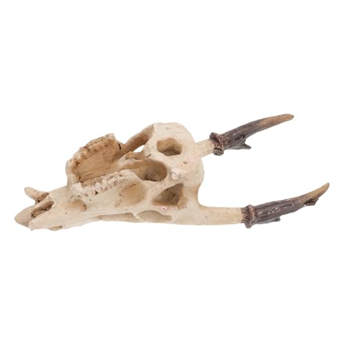 MERRYHAPY Drachen Amphibien Geckos Muntiacus Eidechsen Tanklandschaft Muntjak Lebensraum Realistisches Reptilien Terrarium Für Gruselige Drachen Ornament Schildkröten von MERRYHAPY