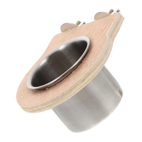 MERRYHAPY Edelstahl Futternapf für Vögel Klein Vielseitige Futter Wasserschale Modernes Design für Papageien und Wellensittiche Robust und Hygienisch für Vogelkäfig Geeignet von MERRYHAPY