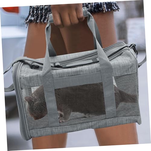 MERRYHAPY Faltbare Atmungsaktive Tragetasche für Katzen und Kleine Hunde Tragbarer Haustier Rucksack mit Geräumigem Innenraum und Praktischen Außentaschen für Reisen und Ausflüge MERRYHAPY Faltbare Atmungsaktive Tragetasche für Katzen und Kleine Hunde Tragbarer Haustier Rucksack mit Geräumigem Innenraum und Praktischen Außentaschen für Reisen und Ausflüge von MERRYHAPY