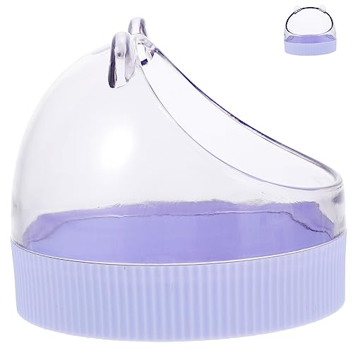 MERRYHAPY Futternapf Für Meerschweinchen Kleintierfutter Transparenter Wassernapf Für Hamster Kompakter Rattennapf Sicherer Käfignapf Für Chinchillas von MERRYHAPY