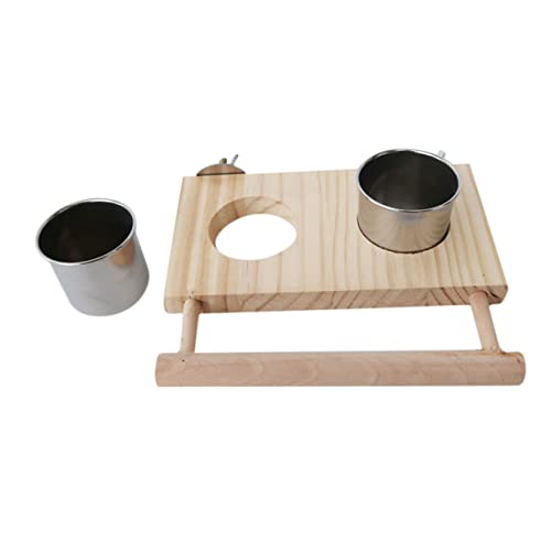 MERRYHAPY Futternapf Aus Edelstahl Für Papageien Vogelfutterschale Mit Bequemem Design Für Käfig Und Vogelfütterung von MERRYHAPY