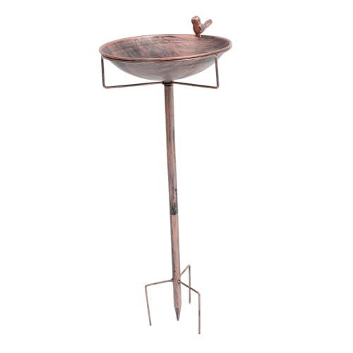MERRYHAPY Metal Bird Bath Bowl Mit Bodenstecker Vintage Garten Vogeltränke Und Futterstelle Für Kleine Vögel Und Parakeets Außen Dekoration Für Garten Und Balkon MERRYHAPY Metal Bird Bath Bowl Mit Bodenstecker Vintage Garten Vogeltränke Und Futterstelle Für Kleine Vögel Und Parakeets Außen Dekoration Für Garten Und Balkon von MERRYHAPY