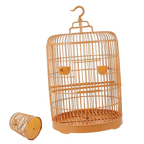 MERRYHAPY Gelber Vogelkäfig Kunststoffkäfig Papageienkäfig Sittichvogelkäfig Kunststoff MERRYHAPY Gelber Vogelkäfig Kunststoffkäfig Papageienkäfig Sittichvogelkäfig Kunststoff von MERRYHAPY