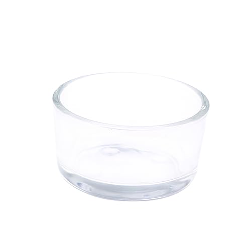 MERRYHAPY Glasreptil Futterschale Futterschale für Reptilien Fische und Garnelen Hochwertiges Kristallglas Langlebig für Terrarien und Aquarien von MERRYHAPY