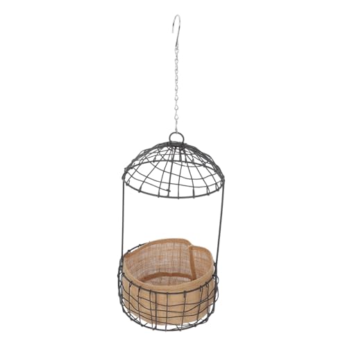 MERRYHAPY Hängender Blumenkorb Aus Eisen Mit Kette Pflanzkorb Für Garten Und Balkon Wandbehang Außenbereich Blumentopf Mehrzweck-Container von MERRYHAPY