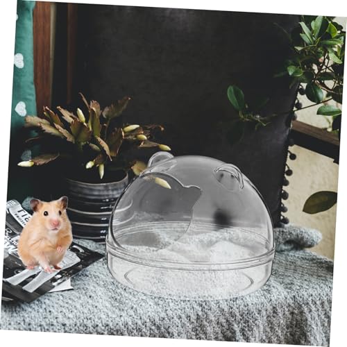 MERRYHAPY Hamster Badewanne Transparent Kleintier Sandbad Toilette Außenbadewanne Für Hamster Chinchilla Kleintiere Badraum Staubdicht Klein MERRYHAPY Hamster Badewanne Transparent Kleintier Sandbad Toilette Außenbadewanne Für Hamster Chinchilla Kleintiere Badraum Staubdicht Klein von MERRYHAPY