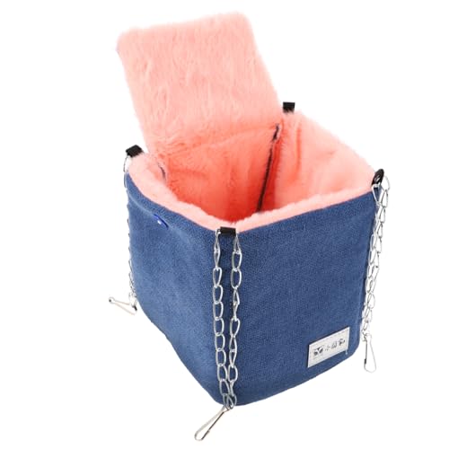 MERRYHAPY Hängematte Für Hamster Und Kleintiere Warmes Schlafsack Für Hamster Meerschweinchen Und Andere Haustiere Kuscheliger Rückzugsort Für Käfige Ganzjährig Nutzbar von MERRYHAPY
