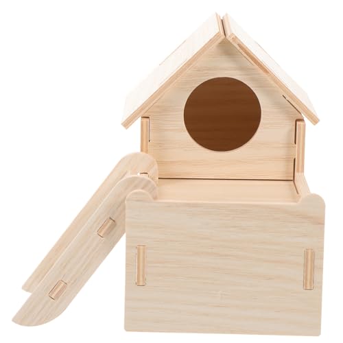 MERRYHAPY 1satz Hamster Hideout Haus Aus Holz Mehrzweck-nagerunterkunft Für Kleintiere Gemütlicher Rückzugsort Für Hamster Und Meerschweinchen Robustes Geruchfreies Material Für von MERRYHAPY