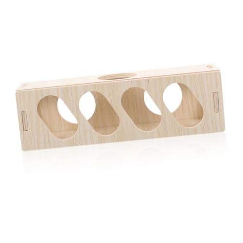 MERRYHAPY Hamster Versteck Holz Tunnel Robust Langlebig für Zwerghamster Igel Geeignet Sicherer Kleintier Spieltunnel Zubehör Käfigspaß MERRYHAPY Hamster Versteck Holz Tunnel Robust Langlebig für Zwerghamster Igel Geeignet Sicherer Kleintier Spieltunnel Zubehör Käfigspaß von MERRYHAPY