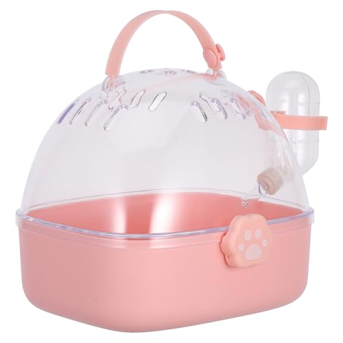 MERRYHAPY Hamster-reiseträger, Hamster-Tragetasche, Tragbarer Hamsterkäfig, Reiseträger Mit Wasserflasche Für Rennmäuse, Igel, Mäuse, Eichhörnchen MERRYHAPY Hamster-reiseträger, Hamster-Tragetasche, Tragbarer Hamsterkäfig, Reiseträger Mit Wasserflasche Für Rennmäuse, Igel, Mäuse, Eichhörnchen von MERRYHAPY