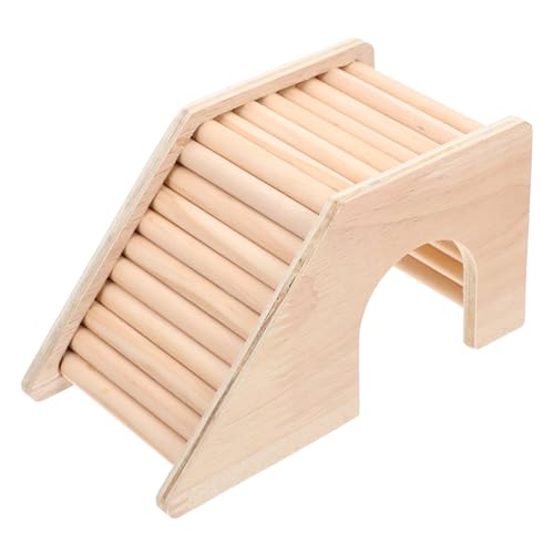 MERRYHAPY Holz Chinchilla Leiter Spielhaus Für Hamster Versteck Mit Treppe Käfig Spielzeug von MERRYHAPY