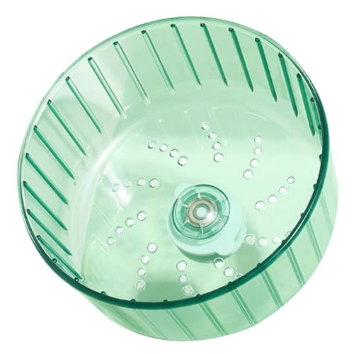 MERRYHAPY Hamsterrad Leise Laufrad Ø Retro Grün für Zwerghamster Kleintiere Laufrad Hamsterkäfig Zubehör Stressabbau frei von Ständer von MERRYHAPY
