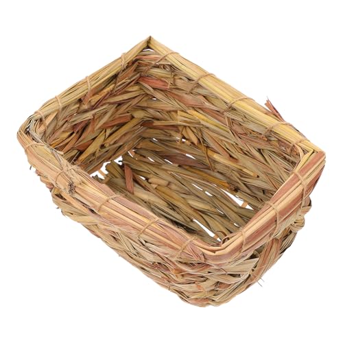 MERRYHAPY Hamsterversteck Handgewebtes Naturstroh Nest Sicher Robust Dekorativ für Zwerghamster Chinchilla Meerschweinchen Kleintiere Versteckspielplatz und Schlafhöhle MERRYHAPY Hamsterversteck Handgewebtes Naturstroh Nest Sicher Robust Dekorativ für Zwerghamster Chinchilla Meerschweinchen Kleintiere Versteckspielplatz und Schlafhöhle von MERRYHAPY