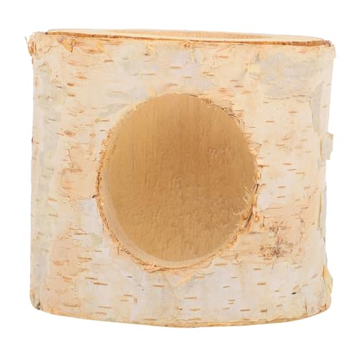MERRYHAPY Hamsterversteck aus Natürlichem Birkenholz Sicherer Glatter Kleintier Tunnel und Versteckspielzeug für Hamster Mäuse Chinchillas Schlaf Versteck Erkundungsplatz für Kleine MERRYHAPY Hamsterversteck aus Natürlichem Birkenholz Sicherer Glatter Kleintier Tunnel und Versteckspielzeug für Hamster Mäuse Chinchillas Schlaf Versteck Erkundungsplatz für Kleine von MERRYHAPY