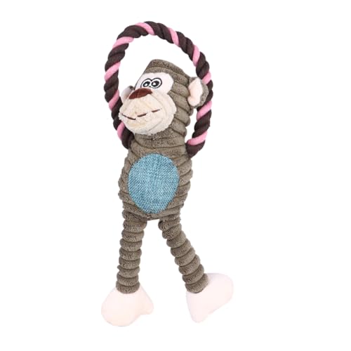 MERRYHAPY Hundespielzeug Aus Cord Kauspielzeug Mit Geräuschfunktion Interaktives Plüschspielzeug Für Hunde Langeweile Und Zerstörungsverhalten Für Sicheres Spielen Und Training von MERRYHAPY