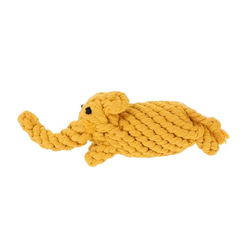 MERRYHAPY Baumwollseil Elefant Hund Molar Spielzeug Haustier Zahnen Spielzeug Spaß interaktives Hundespielzeug Mental gelb MERRYHAPY Baumwollseil Elefant Hund Molar Spielzeug Haustier Zahnen Spielzeug Spaß interaktives Hundespielzeug Mental gelb von MERRYHAPY
