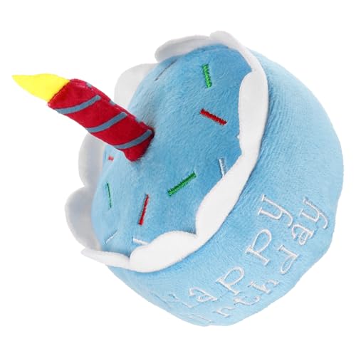 MERRYHAPY Haustier-geburtstagskuchen-plüschtier Welpen Kauen Hundespielzeug Aus Plüsch Geburtstagsspielzeug Für Hunde Plüschhundspielzeug Für Kleine Hunde Hündchen Sky-Blue MERRYHAPY Haustier-geburtstagskuchen-plüschtier Welpen Kauen Hundespielzeug Aus Plüsch Geburtstagsspielzeug Für Hunde Plüschhundspielzeug Für Kleine Hunde Hündchen Sky-Blue von MERRYHAPY