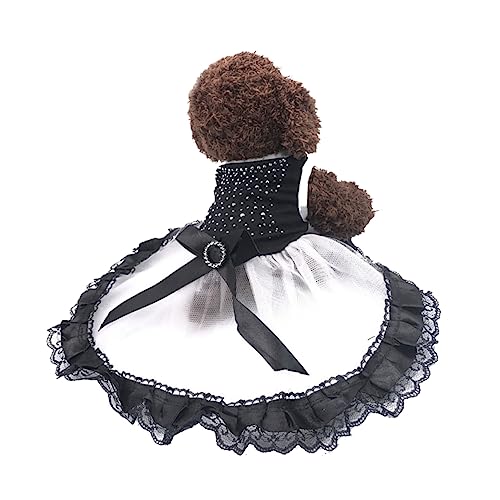MERRYHAPY Hundekleid Haustier-hochzeitskostüm Party-Hunde-Spitzenkleid Spitzenkleidung Bequem Und Robust Schwarz Größe XXL MERRYHAPY Hundekleid Haustier-hochzeitskostüm Party-Hunde-Spitzenkleid Spitzenkleidung Bequem Und Robust Schwarz Größe XXL von MERRYHAPY