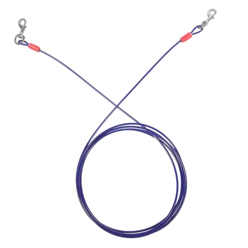 MERRYHAPY Haustierleine Laufkette Für Hunde Hundeleinenzubehör Welpenläuferkabel Camping-hundekette Hund Seil Ausbinden Laufleine Für Welpen Hochleistungs-hundekette Stahldraht Blue MERRYHAPY Haustierleine Laufkette Für Hunde Hundeleinenzubehör Welpenläuferkabel Camping-hundekette Hund Seil Ausbinden Laufleine Für Welpen Hochleistungs-hundekette Stahldraht Blue von MERRYHAPY