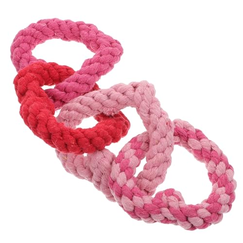 MERRYHAPY Pet Molar Rope Toy Aus Herzförmiges Kauspielzeug Für Hunde Für Zahnreinigung Und Spielspaß Für Kleine Und Mittelgroße Hunde Haustierbedarf Für Glückliche Vierbeiner von MERRYHAPY