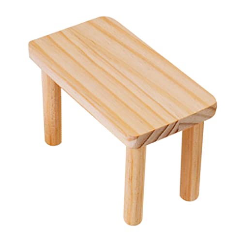 MERRYHAPY Goldener Bärentisch Holzplattform Für Kleintiere Anti-beiß-Spielzeug Trainingsplattform Für Hamster Und Rennmäuse von MERRYHAPY