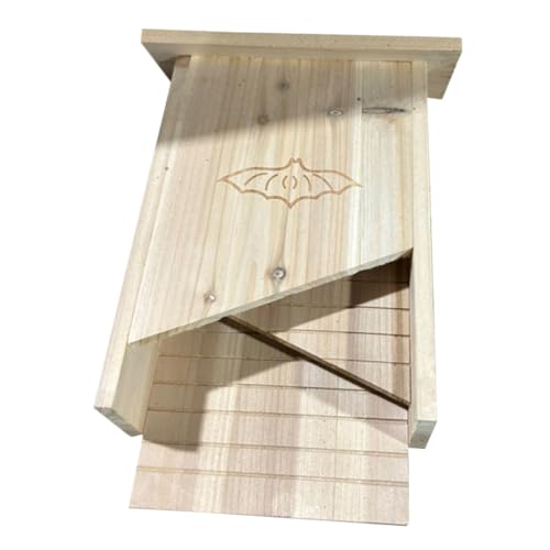 MERRYHAPY Fledermaushaus Wetterfeste Outdoor-bat-Box Für Garten Und Hinterhof Installieren Praktischer Unterschlupf Für Fledermäuse Handgefertigt Hochwertigem von MERRYHAPY