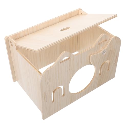 MERRYHAPY Meerschweinchenbett Versteck langlebiger Lebensraum aus Holz für Kleintiere Platz zum Spielen MERRYHAPY Meerschweinchenbett Versteck langlebiger Lebensraum aus Holz für Kleintiere Platz zum Spielen von MERRYHAPY