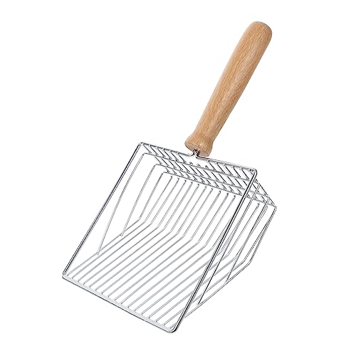 MERRYHAPY Professioneller Katzenkotfilter Katzenstreusieb Tierstreuschaufel Rutschfester Griff Material mit hoher Härte Silber MERRYHAPY Professioneller Katzenkotfilter Katzenstreusieb Tierstreuschaufel Rutschfester Griff Material mit hoher Härte Silber von MERRYHAPY