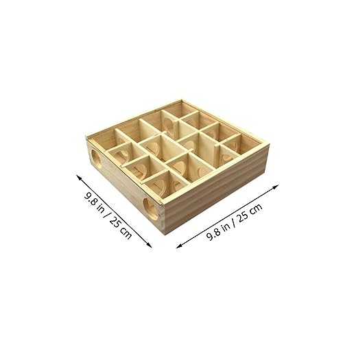 MERRYHAPY Holz Hamster Labyrinth Langlebiges Nagetiermaze für Zwerghamster und Mäuse Verschleißfestes Kleintier Zubehör zur Beschäftigung und Stressabbau Gesundes Aktivitätslabyrinth MERRYHAPY Holz Hamster Labyrinth Langlebiges Nagetiermaze für Zwerghamster und Mäuse Verschleißfestes Kleintier Zubehör zur Beschäftigung und Stressabbau Gesundes Aktivitätslabyrinth von MERRYHAPY