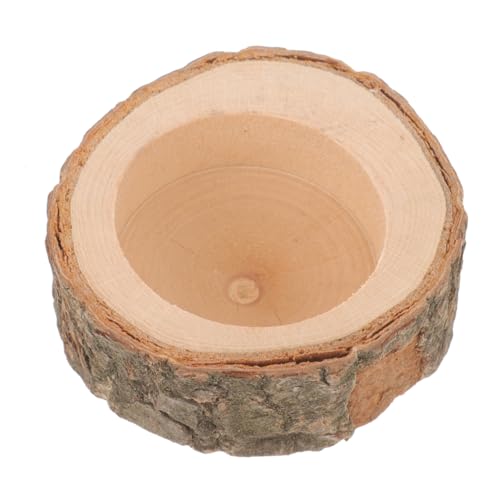 MERRYHAPY Holz Hamsternapf Für Kleine Haustiere Wiederverwendbarer Futternapf Für Hamster Und Geschmackvolles Holzdesign Für Futter Und Ästhetische von MERRYHAPY