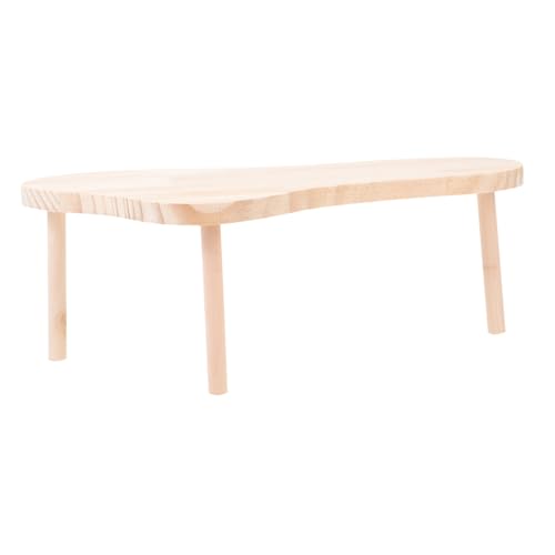 MERRYHAPY Holz hamsterplattform Kletterspielzeug für Hamster und Zwerghamster Käfigzubehör Schutz vor Nagen Fördert Bewegung und Gesundheit Kleintier Spielplatz aus Robustem Holz von MERRYHAPY