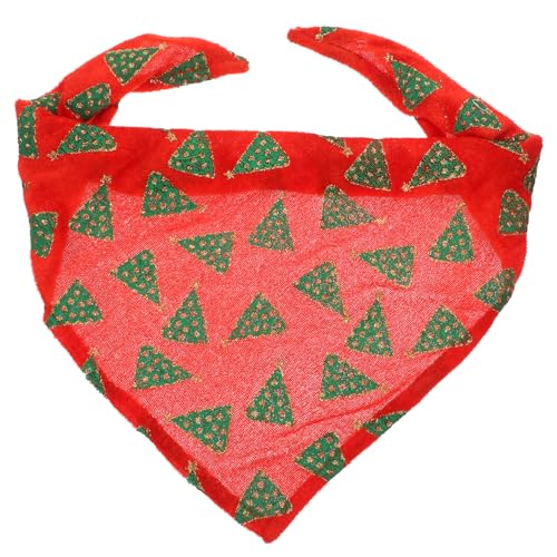 MERRYHAPY Weihnachts-hundehalstuch Kühlendes Handtuch Weicher Haustierschal Dekoratives Bandana Waschbares Hundehalsband Accessoire von MERRYHAPY