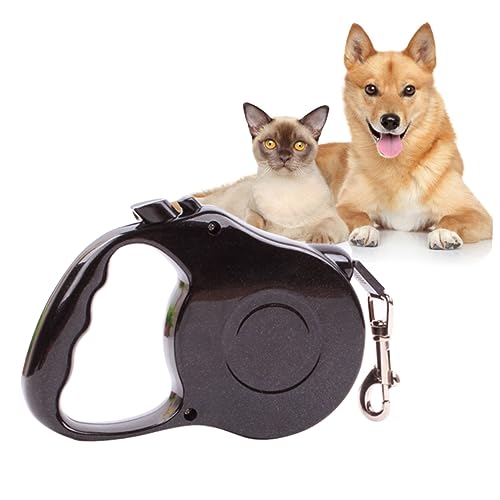 MERRYHAPY Automatische Hundeleine Mit Rückzug Verstellbare Leine Für Kleine Hunde Bis Ergonomisches Design Für Maximalen Schwarz von MERRYHAPY