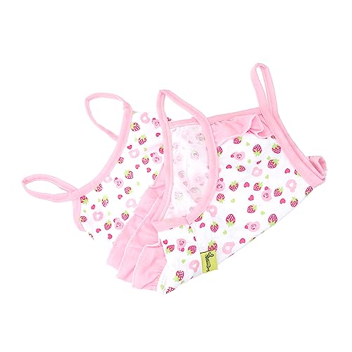 MERRYHAPY Haustierkleidung Hundekleid Erdbeerbedruckter Rock Bequemer Hunde-Klammerrock Haustierbedarf Hundebekleidung Zubehör von MERRYHAPY