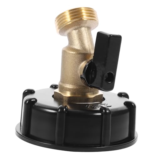 MERRYHAPY Wasserhahn Für IBC Tank Schlauchadapter IBC Wasserhahn Tank Zubehör Auslaufhahn Gartenschlauchventilhahn von MERRYHAPY