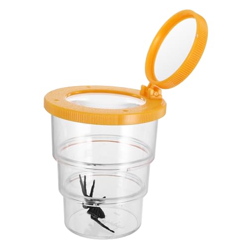 MERRYHAPY Insektenbeobachtungsbox mit Vergrößerungsglas Tragbarer Insektenbetrachter für Dreiteilige Lupe für Naturerkundung und Wissenschaft aus Kindersicheren Materialien von MERRYHAPY