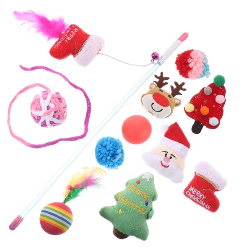 MERRYHAPY 1satz Weihnachtliches Katzenspielzeug Mit Teaser-Stick Und Spielzeugen Für Interaktives Spielen Teiliges Mit Knisternden Und Plüschigen Spielzeugen Für Katzenliebhaber MERRYHAPY 1satz Weihnachtliches Katzenspielzeug Mit Teaser-Stick Und Spielzeugen Für Interaktives Spielen Teiliges Mit Knisternden Und Plüschigen Spielzeugen Für Katzenliebhaber von MERRYHAPY
