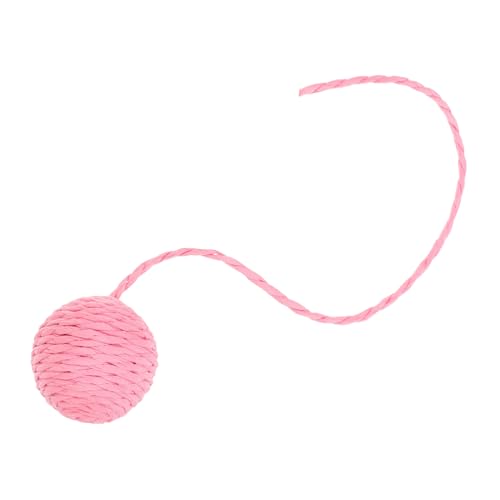 MERRYHAPY Interaktives Katzenspielzeug Sisal Papierseil Ball mit Glocke Ersatz für Kratzbaum Zubehör Vielseitig für Kratzen und Entspannen Geeignet für Indoor Katzen von MERRYHAPY