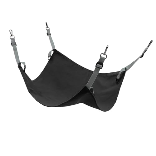 MERRYHAPY Cat Cage Hanging Hammock Für Große Katzen Waschbare Atmungsaktive Hängematte Für Haustiere Bequeme Und Dekorative Katzenliege Im Doppel-Layer-Design von MERRYHAPY