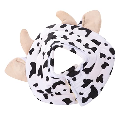 MERRYHAPY Plüsch Baumwolle Katzenhalskragen Komfortabler Schutzkragen Für Katzen Und Hunde Für Postoperative Genesung Und Pflege Schützt Vor Lecken Und Kratzen Kuh-Design von MERRYHAPY
